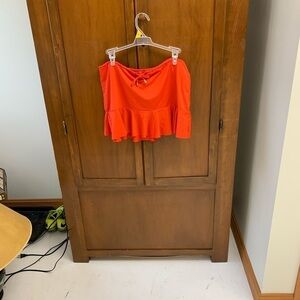 Ralph Lauren Orange Swim Skirt NO PANTY/LINER